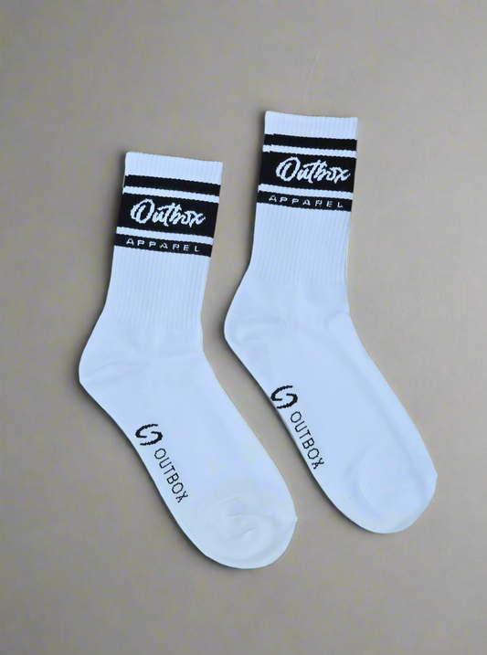 Outbox Essential Crew Socks White