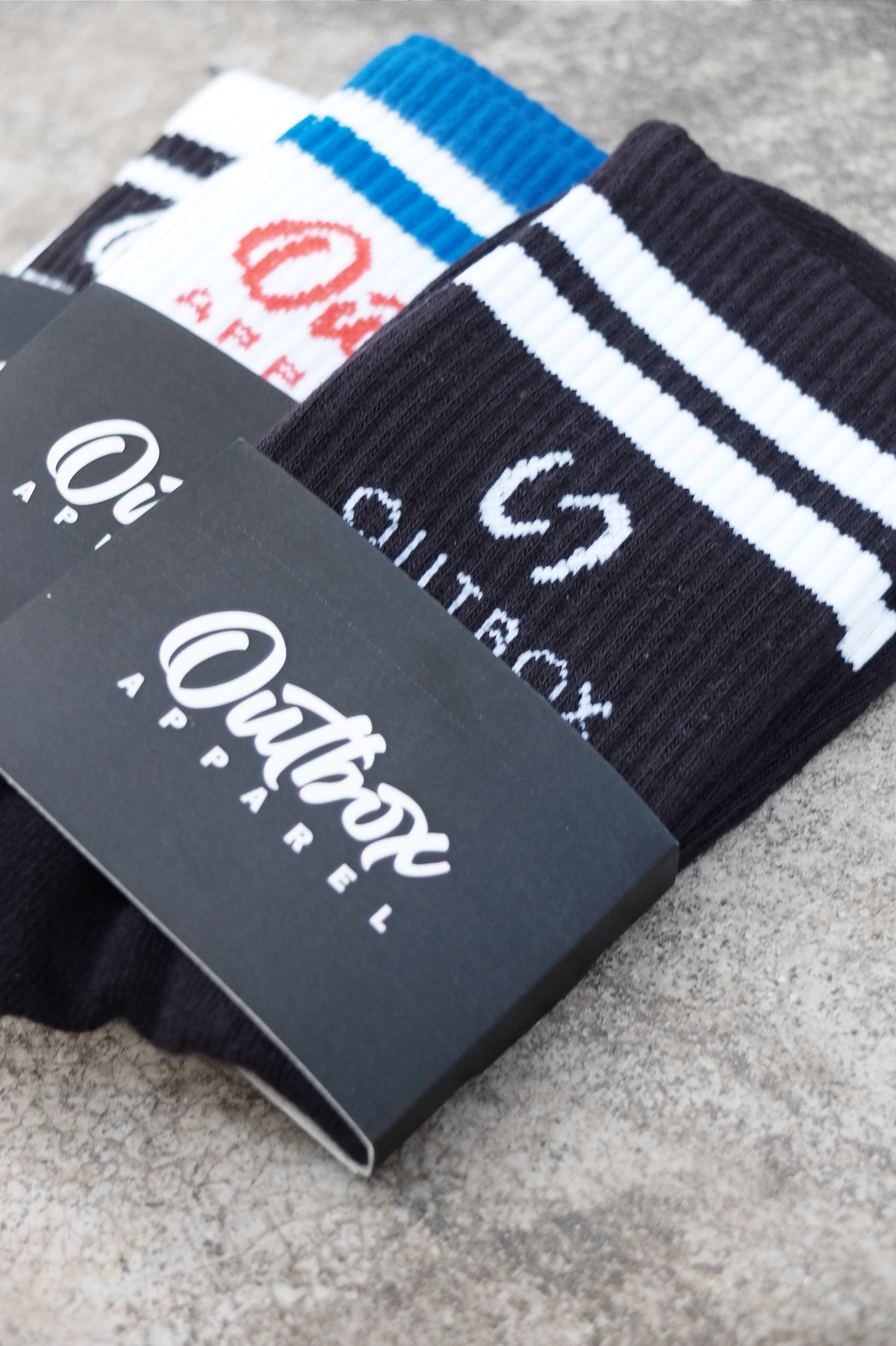 Outbox Classic Crew Socks Black