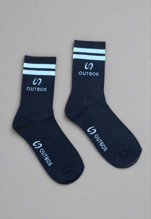 Outbox Classic Crew Socks Black