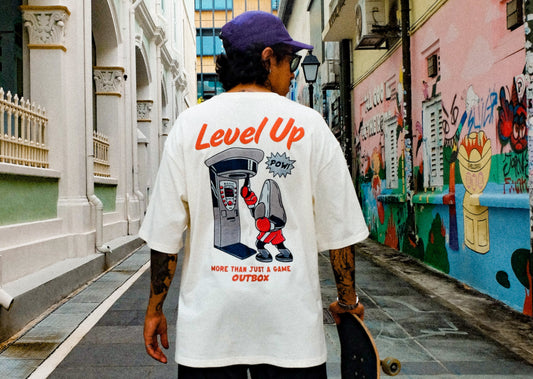 Level Up - OVERSIZE TEE OFF-WHITE