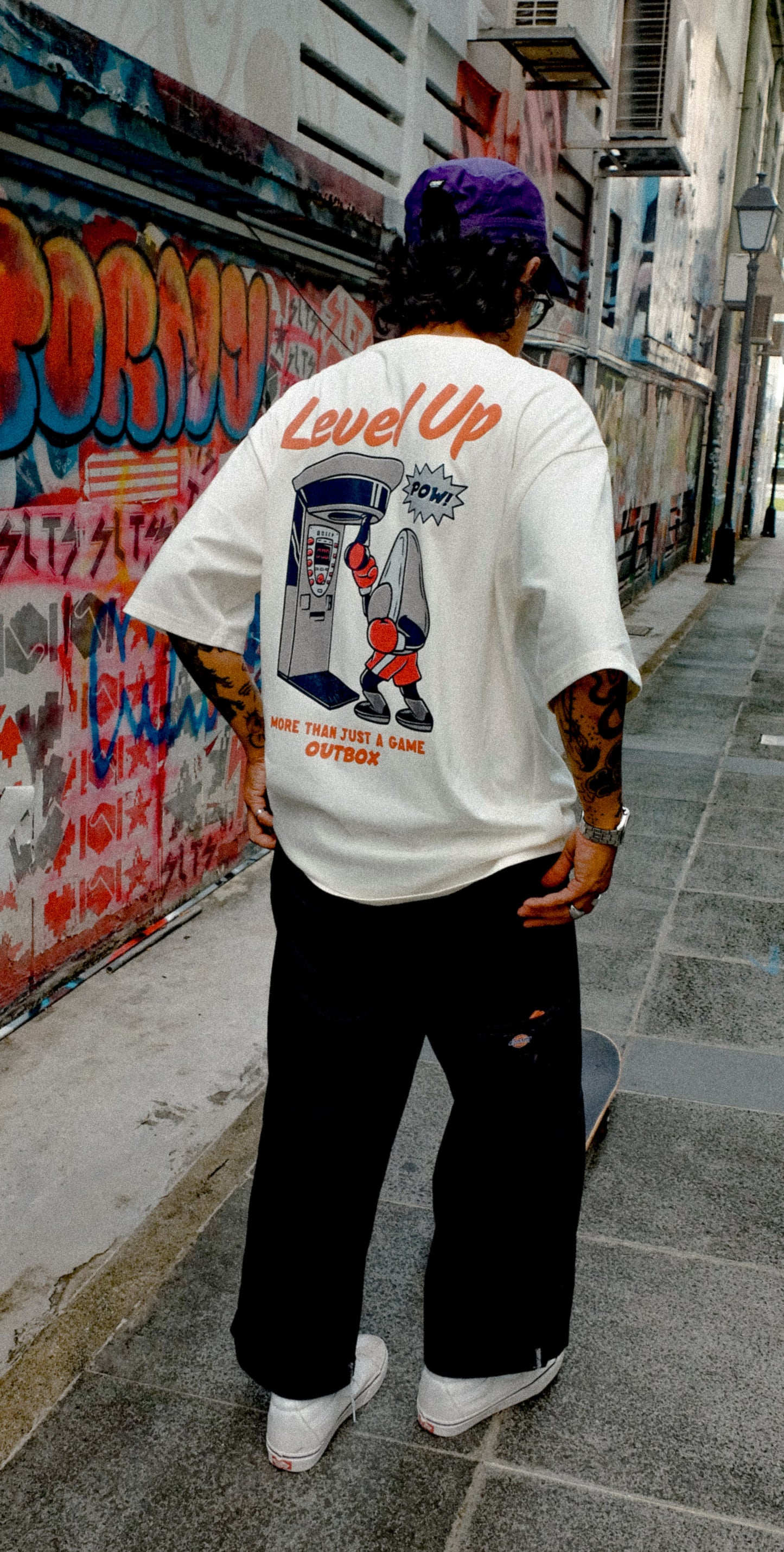 Level Up - OVERSIZE TEE OFF-WHITE